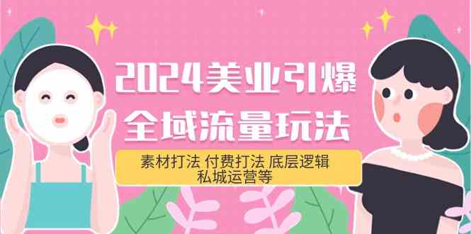 2024美业全域流量玩法大揭秘！素材、付费、底层逻辑、私域运营全都有（共31节）-安索博客网