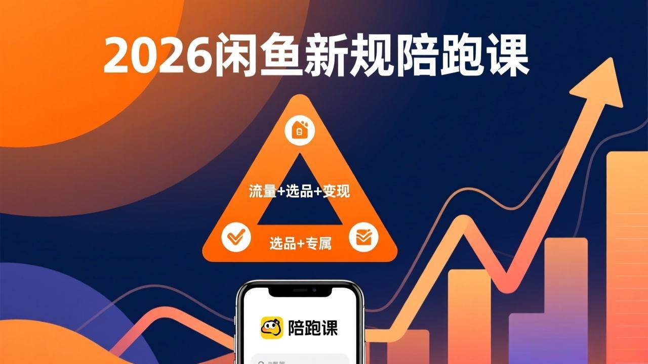 2026闲鱼高阶陪跑课全新上线，轻松吃透新规玩转选品流量，从零起步稳稳搞钱-安索博客网