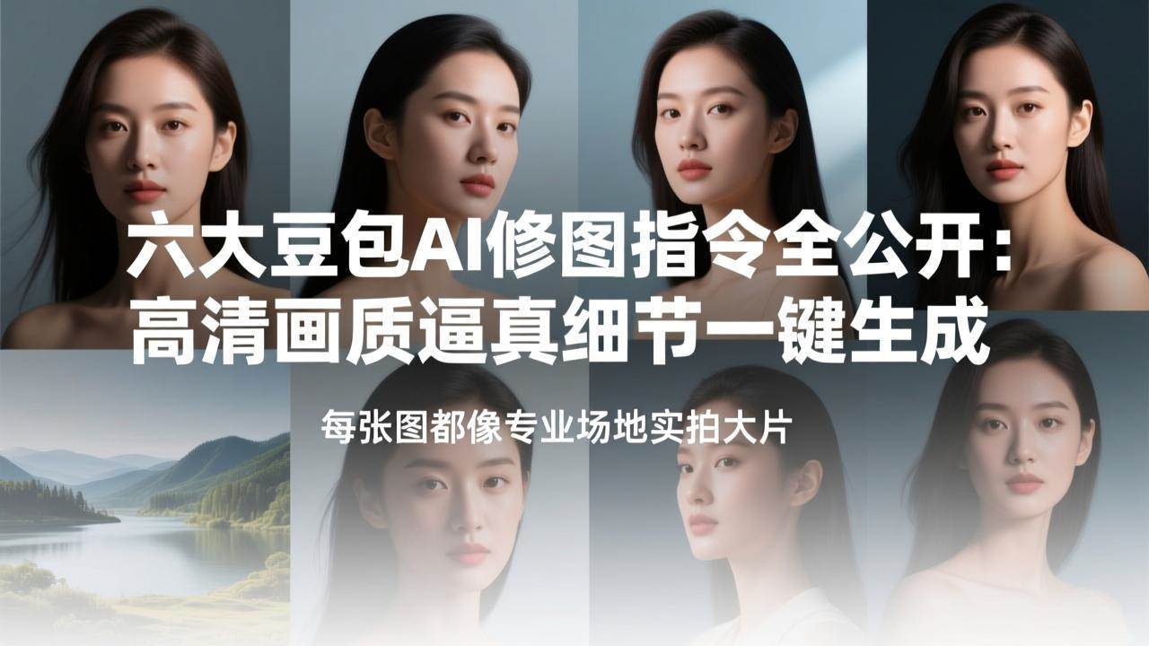 （17481期）六大豆包AI修图指令全公开：高清画质逼真细节一键生成，张张都像专业场地实拍大片-安索博客网