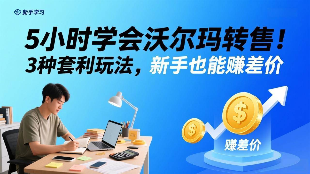 5小时玩转沃尔玛转售！3种套利路子，小白也能赚差价-安索博客网