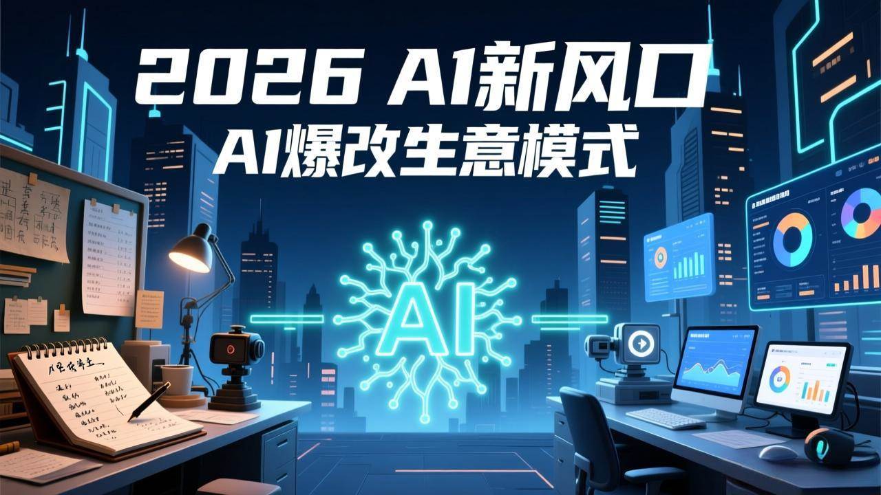 2026年AI赚钱新路子，用人工智能给你的生意来个大变身，短视频到直播全搞定，省成本提效率抢先一步-安索博客网