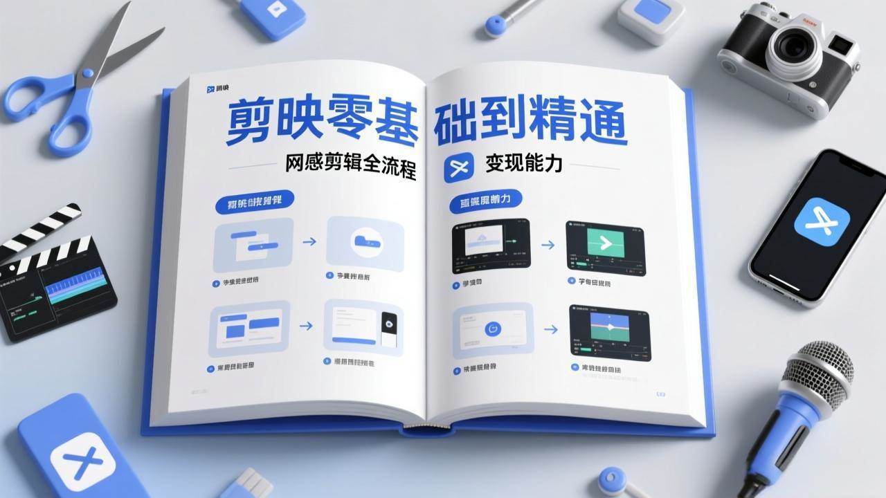 （17473期）剪映零基础也能轻松上手，从入门到精通玩转网感剪辑，学会直接赚钱的剪辑技能-安索博客网