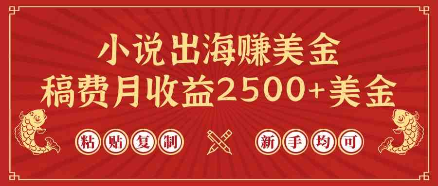 （9765期）小说出海赚美金，月入2500+美金，靠ChatGPT复制粘贴就行，小白也能轻松上手-安索博客网